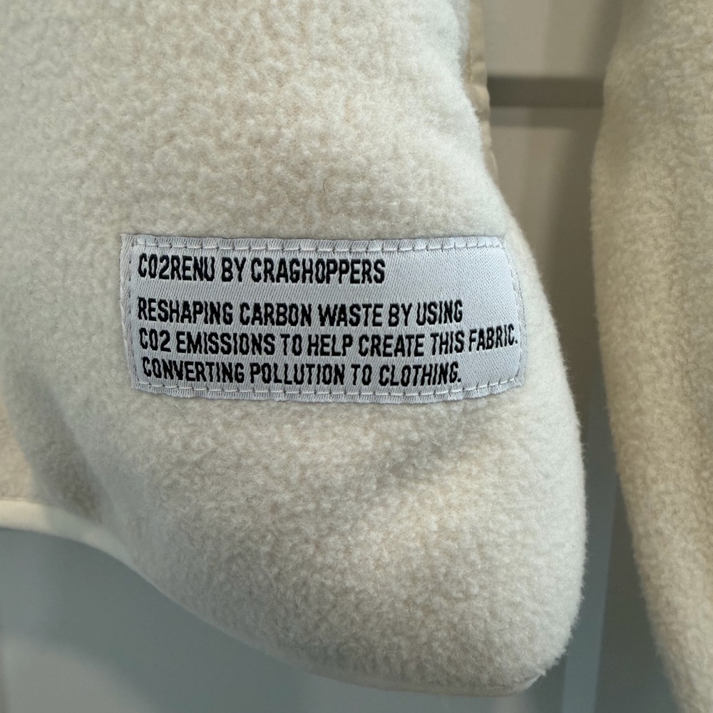 Craghoppers Women’s L Cream Fleece pullover half zip fleece Jacket NWT #023 - Picture 8 of 14